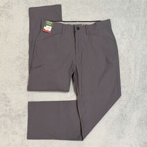 Orvis Tech Pants Men's 34x30 Straight Asphalt Stretch Water Repel All Weather